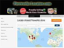 Tablet Screenshot of fireworkslocator.com